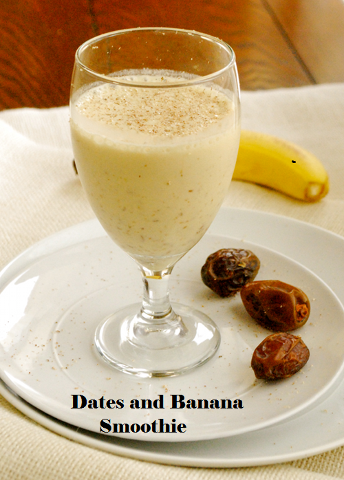 Dates and Banana smoothie