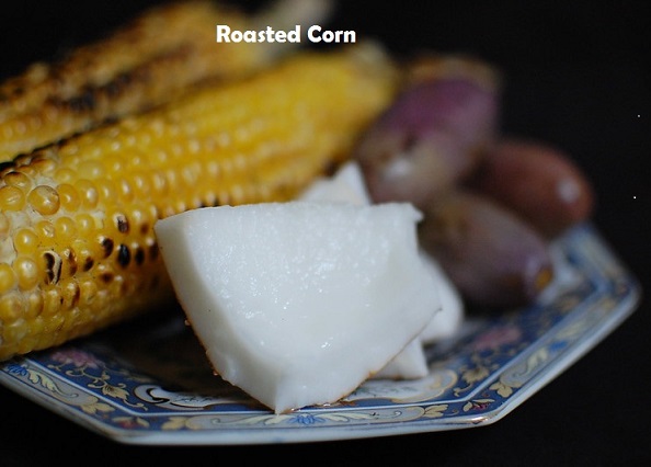 corn on charcoal grill