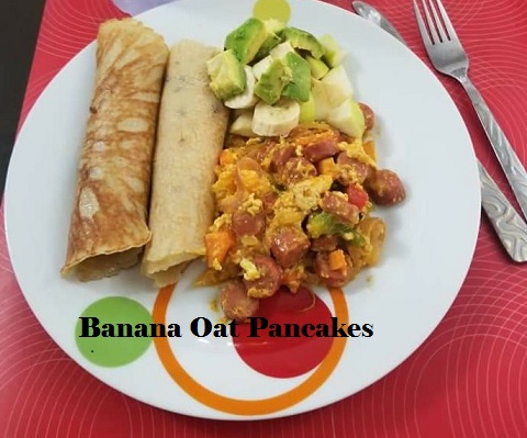 Banana oat pancakes recipe