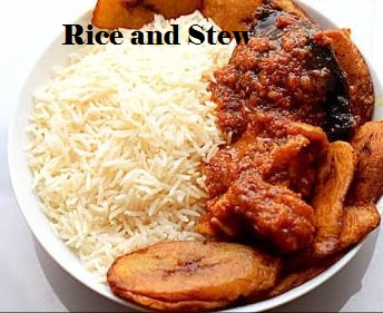 beef stew and rice