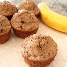 Flourless Banana Muffins 