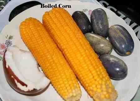 Corn and ube